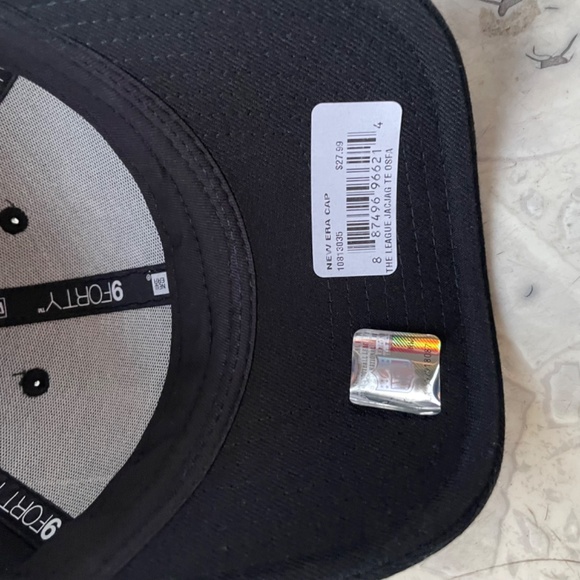 New Era Jacksonville Jaguars 9Forty The League Black Adjustable Hat Cap - Picture 7 of 8